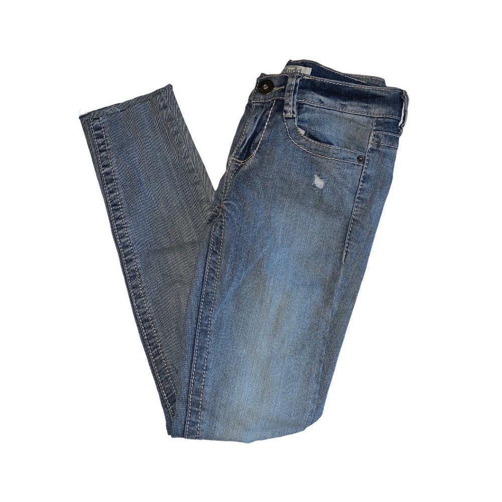 MUDD 1 Distressed Skinny Jeans 26 X 27 Raw Hem Med